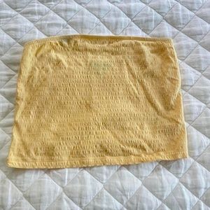 American Eagle ribbed cropped tube top